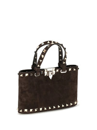Valentino Garavani Women Suede Rockstud Mini Handbag
