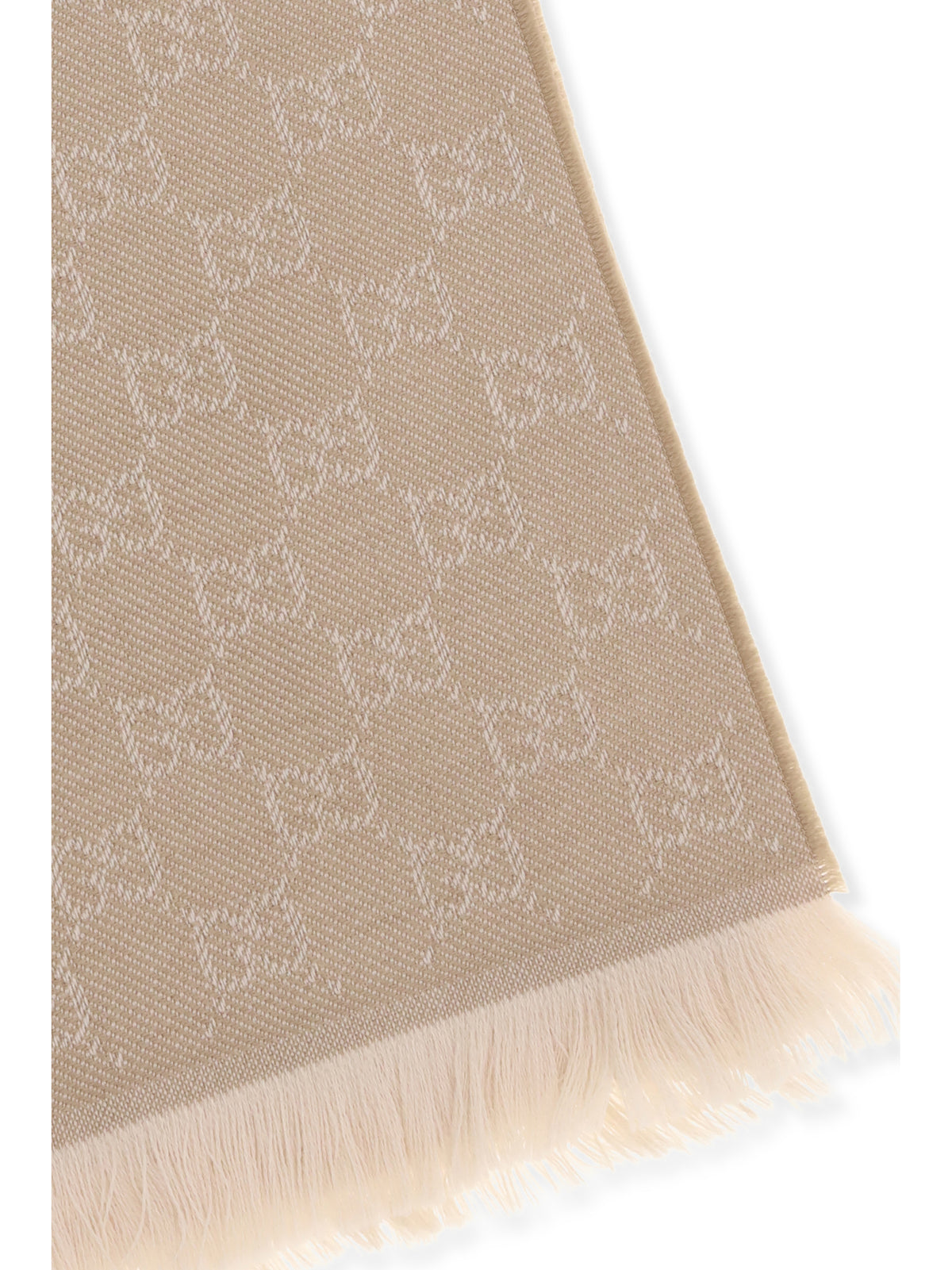 Gucci Women Gg Supreme Embroidered Wool Scarf