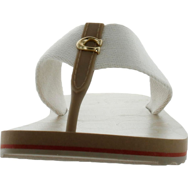 Zoe Webbed Womens Thong Slip On Flip-Flops
