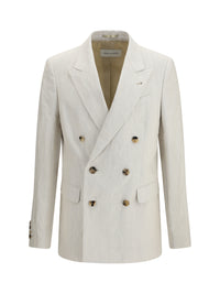 DRIES VAN NOTEN Dries Van Noten Men Barry Blazer In A Cotton And Linen Herringbone Blend