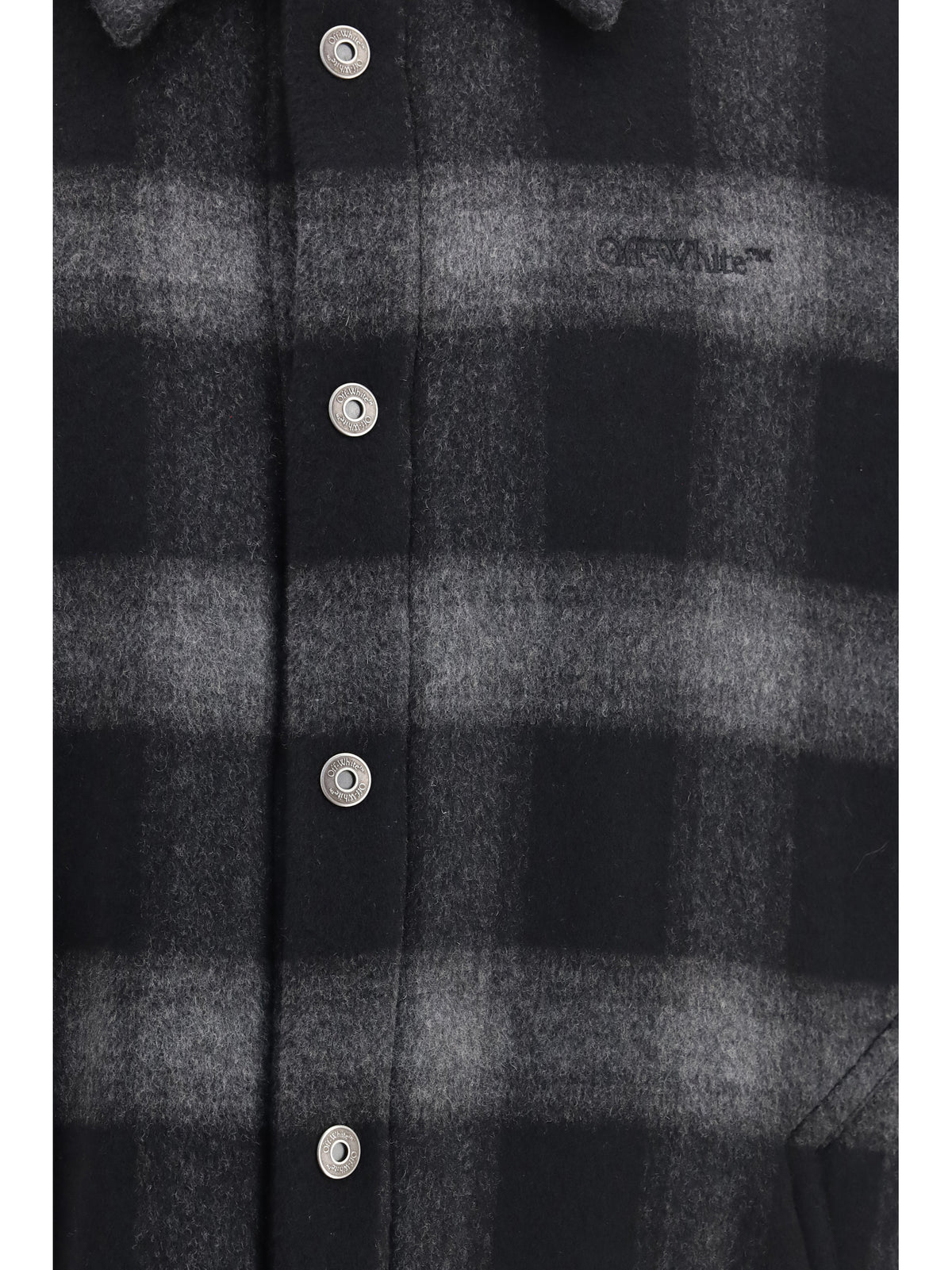 Off-White Men Padded Flannel Jacket
