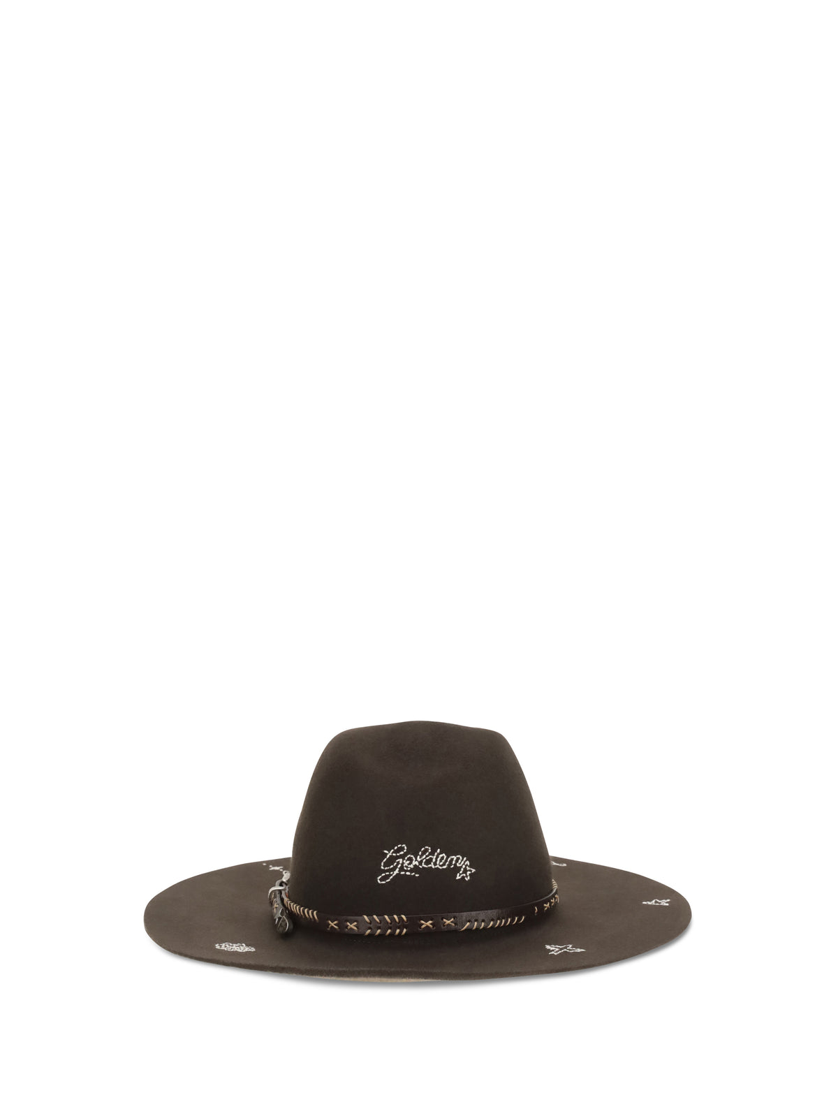 Golden Goose Women Embroidered Wool Fedora