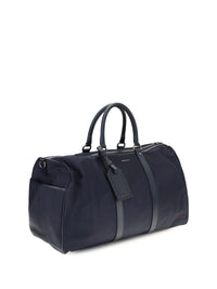 KITON Kiton Men Leather-Trim Travel Duffle Bag