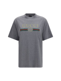 GUCCI Gucci Women Cotton And Silk Jersey Printed T-Shirt