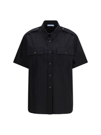 Prada Women Short-Sleeve Poplin Shirt