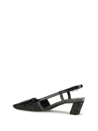 ROGER VIVIER Roger Vivier Women Belle Vivier Shiny-Effect Slingback Pumps