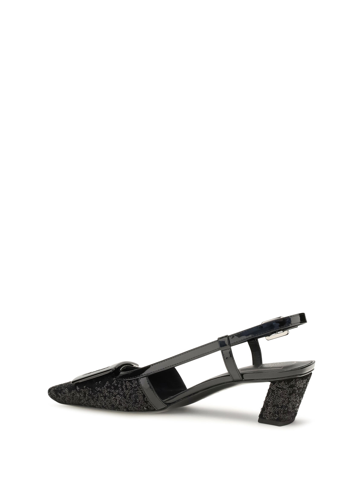 ROGER VIVIER Roger Vivier Women Belle Vivier Shiny-Effect Slingback Pumps