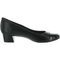 Womens Patent Trim Leather Pumps