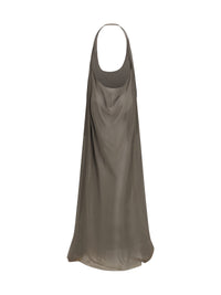 Rick Owens Women Haltar Silk Georgette Dress