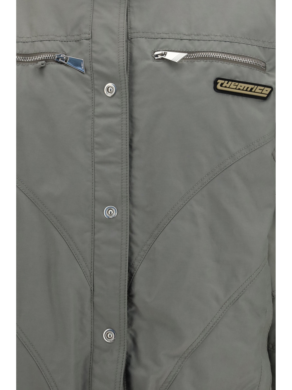 THE ATTICO The Attico Women High-Neck Bomber With Zips