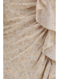 ALESSANDRA RICH Alessandra Rich Women Jacquard Draped Dress With Flounces