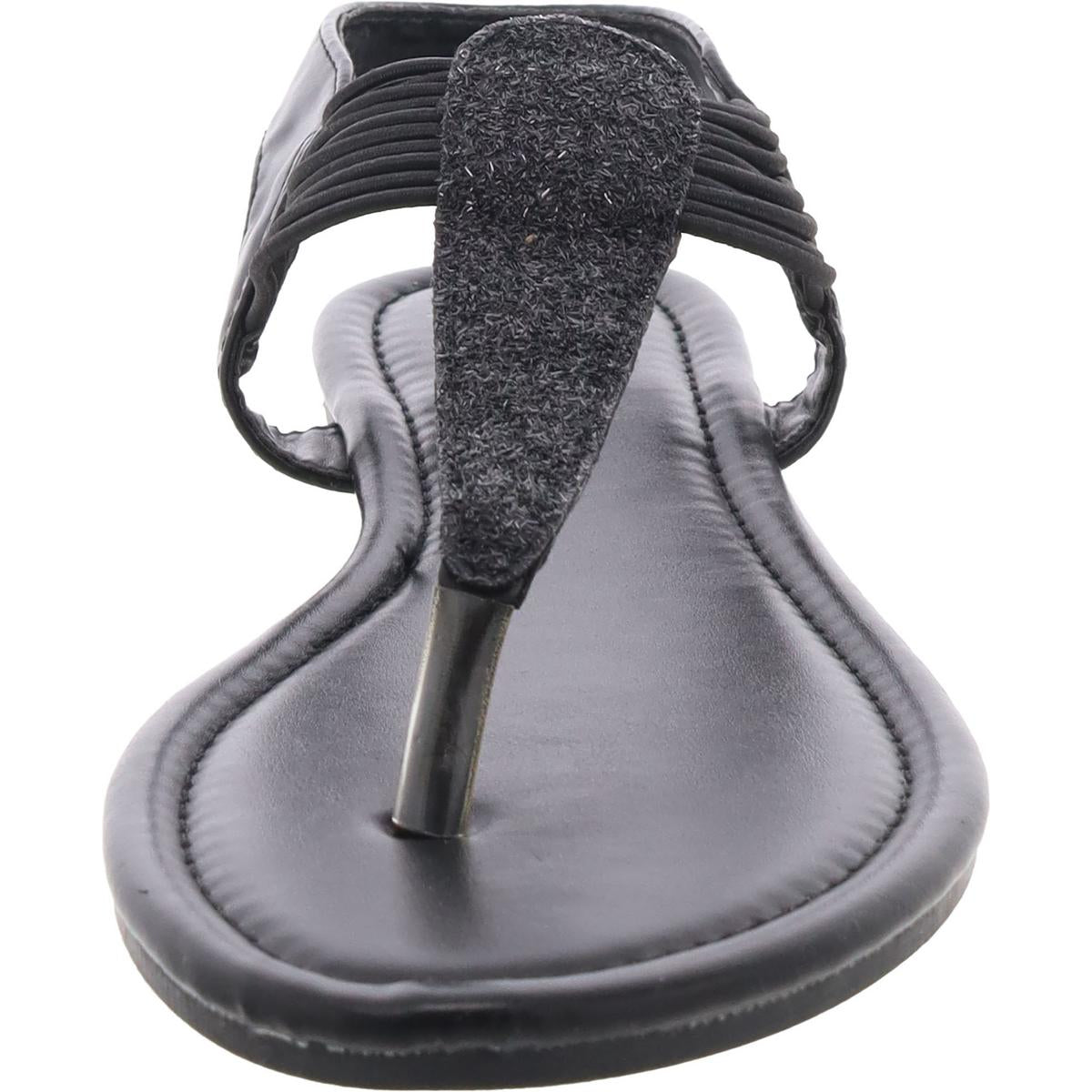Womens Padded Insole Man Made Thong Sandals