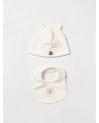 Moncler Baby Hat Bib Set Soft Cotton Kids White Blanket Sets