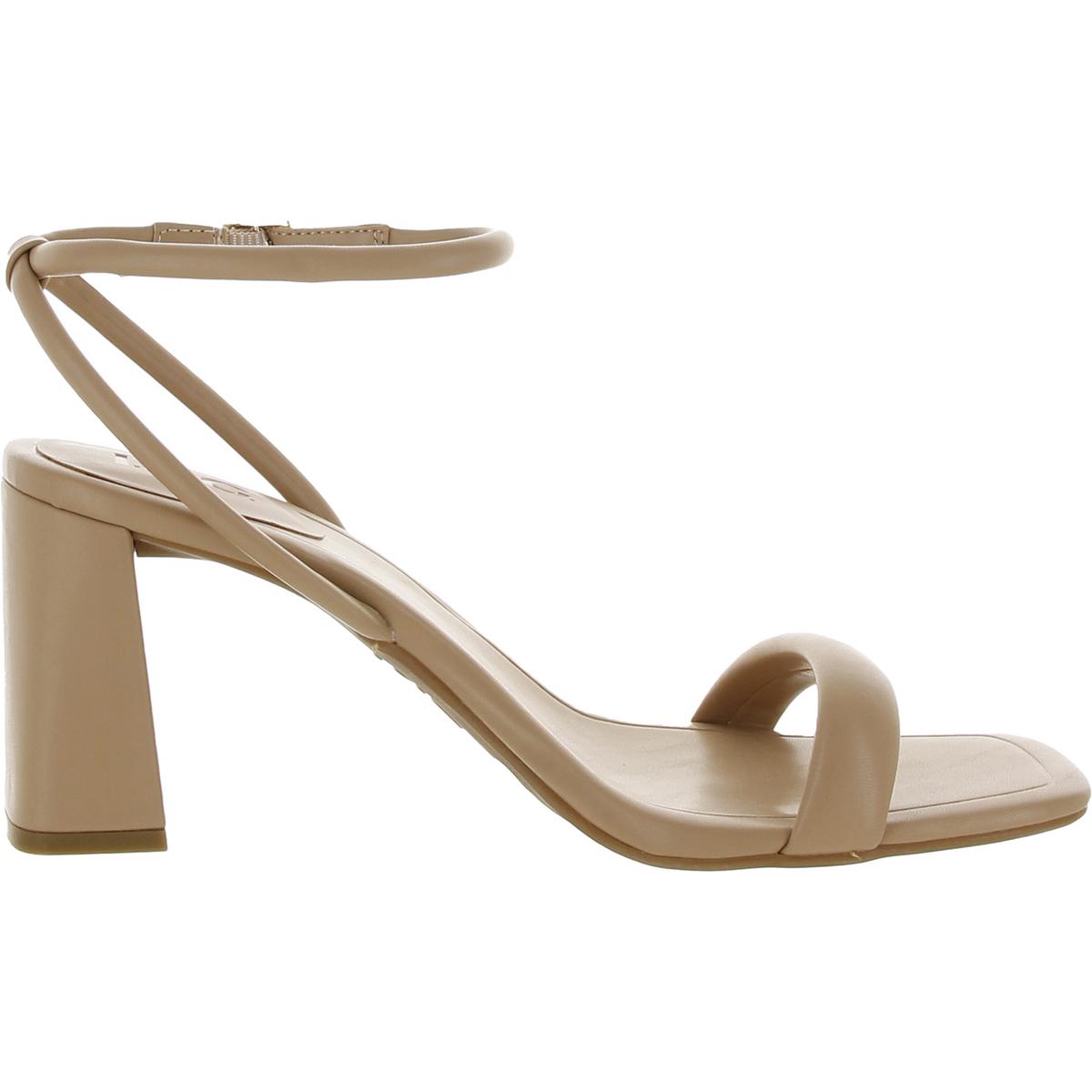 Caymi Womens Faux Leather Ankle Strap Heels