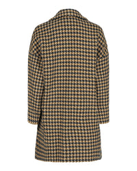 Valentino Valentino Womens Double-Breasted Houndstooth Coat