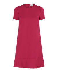 Valentino Womens Flounce Hem Shift Dress