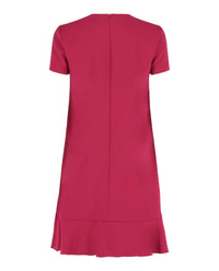 Valentino Womens Flounce Hem Shift Dress
