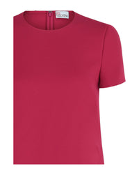 Valentino Womens Flounce Hem Shift Dress