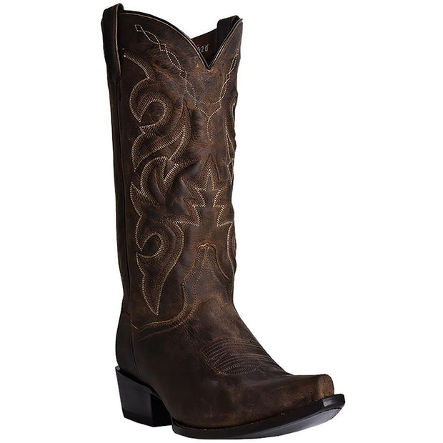 Mens Leather Detail Stitching Cowboy, Western Boots