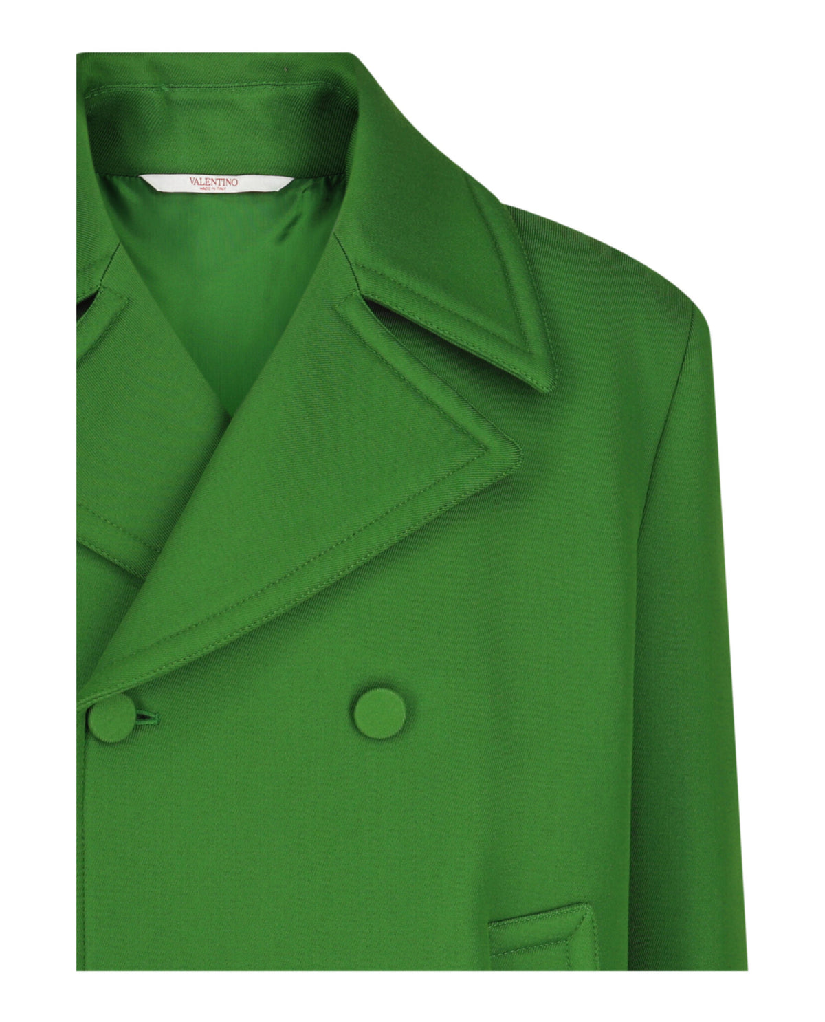 Valentino Valentino Mens Oversized Technical Wool Peacoat