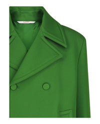Valentino Valentino Mens Oversized Technical Wool Peacoat