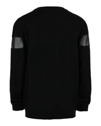 Valentino Valentino Mens Sheer Mesh-Panel Crewneck Sweater