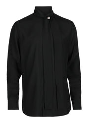 Valentino Valentino Mens Crepe de Chine Silk Shirt