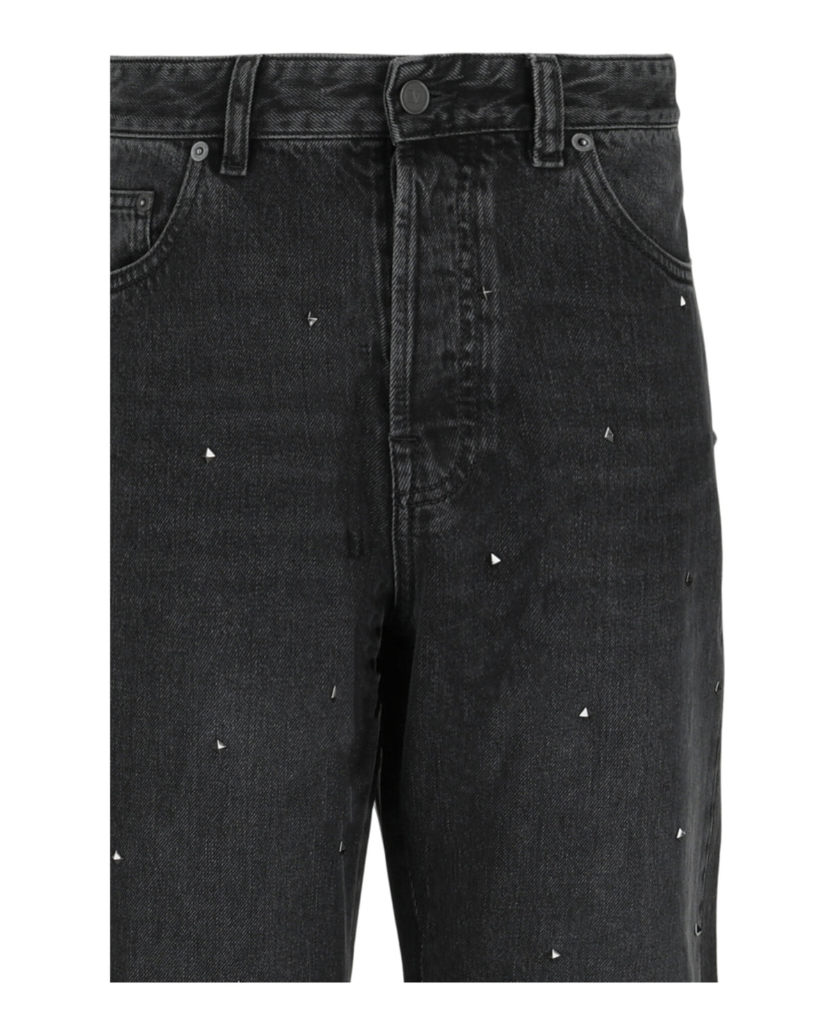 Valentino Valentino Mens Rockstud Spike Denim Trousers
