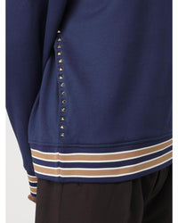 Valentino VLTN Appliqu Sweatshirt Men Blue Sweatshirts & Hoodies