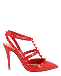Valentino Valentino Womens Caged Rockstud Slingback Heels