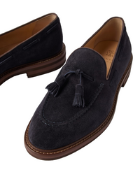 BRUNELLO CUCINELLI MENS LOAFERS IN NAVY