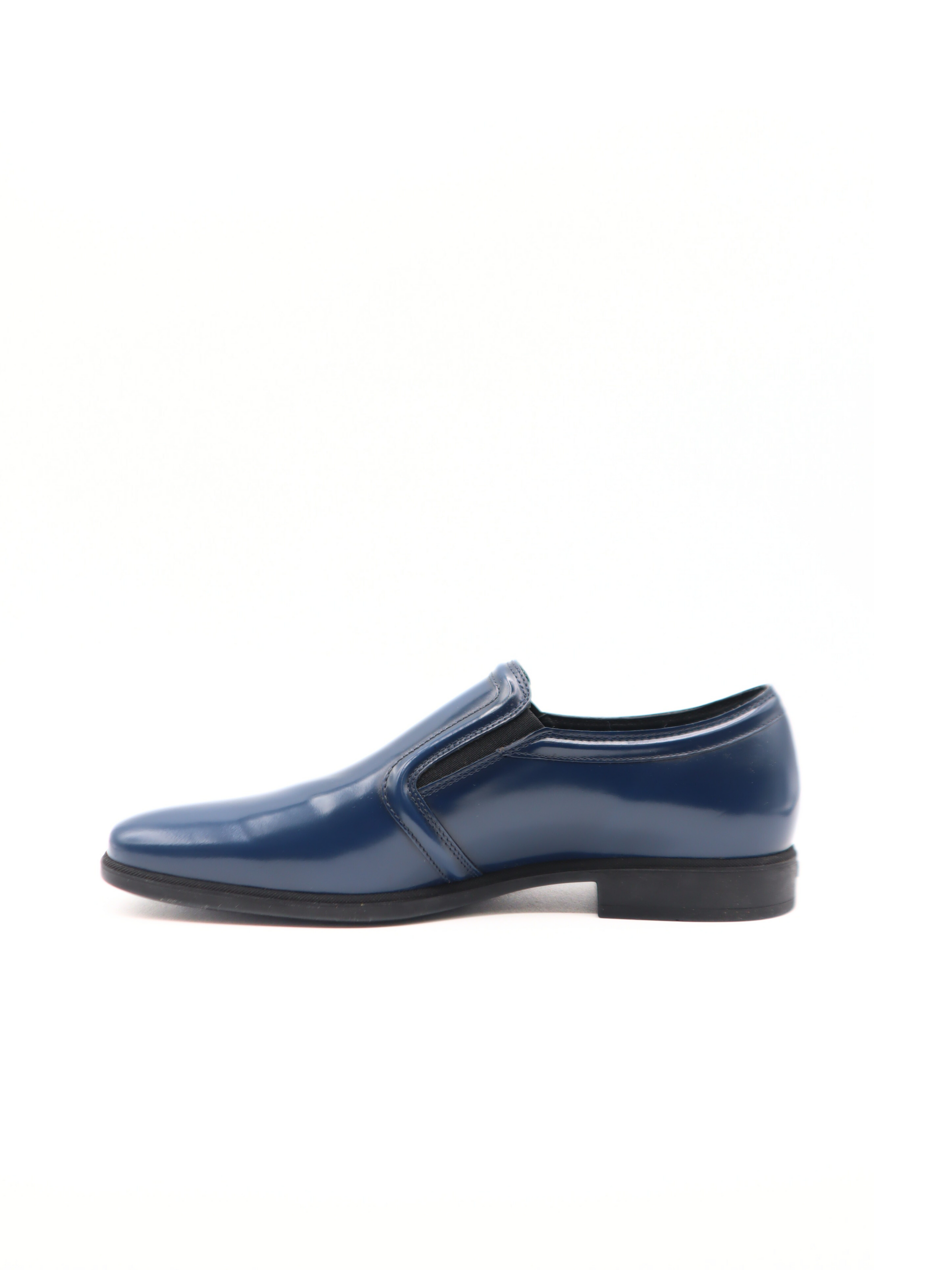 Tods Patent Leather Slip-On Loafers Baltic Blue
