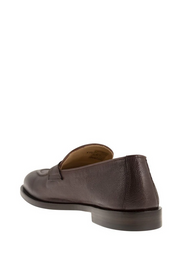 Brunello Cucinelli Men's Fine-Grain Calfskin Loafers In Dark Brown