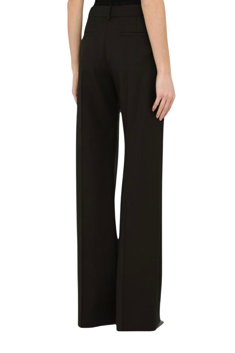 Valentino Garavani Wool Pants In Nero