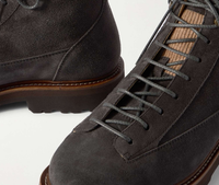 BRUNELLO CUCINELLI MENS ANKLE BOOTS IN DARK GREY