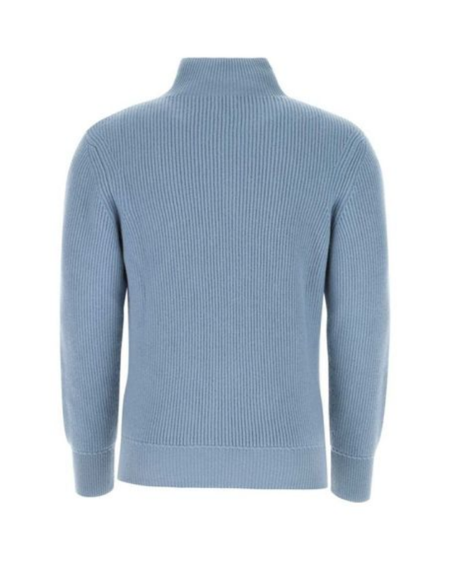 Tom Ford Mens Turtleneck Cashmere Sweater In Blue