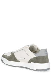 Brunello Cucinelli Color-Block Low-Top Sneakers in White3