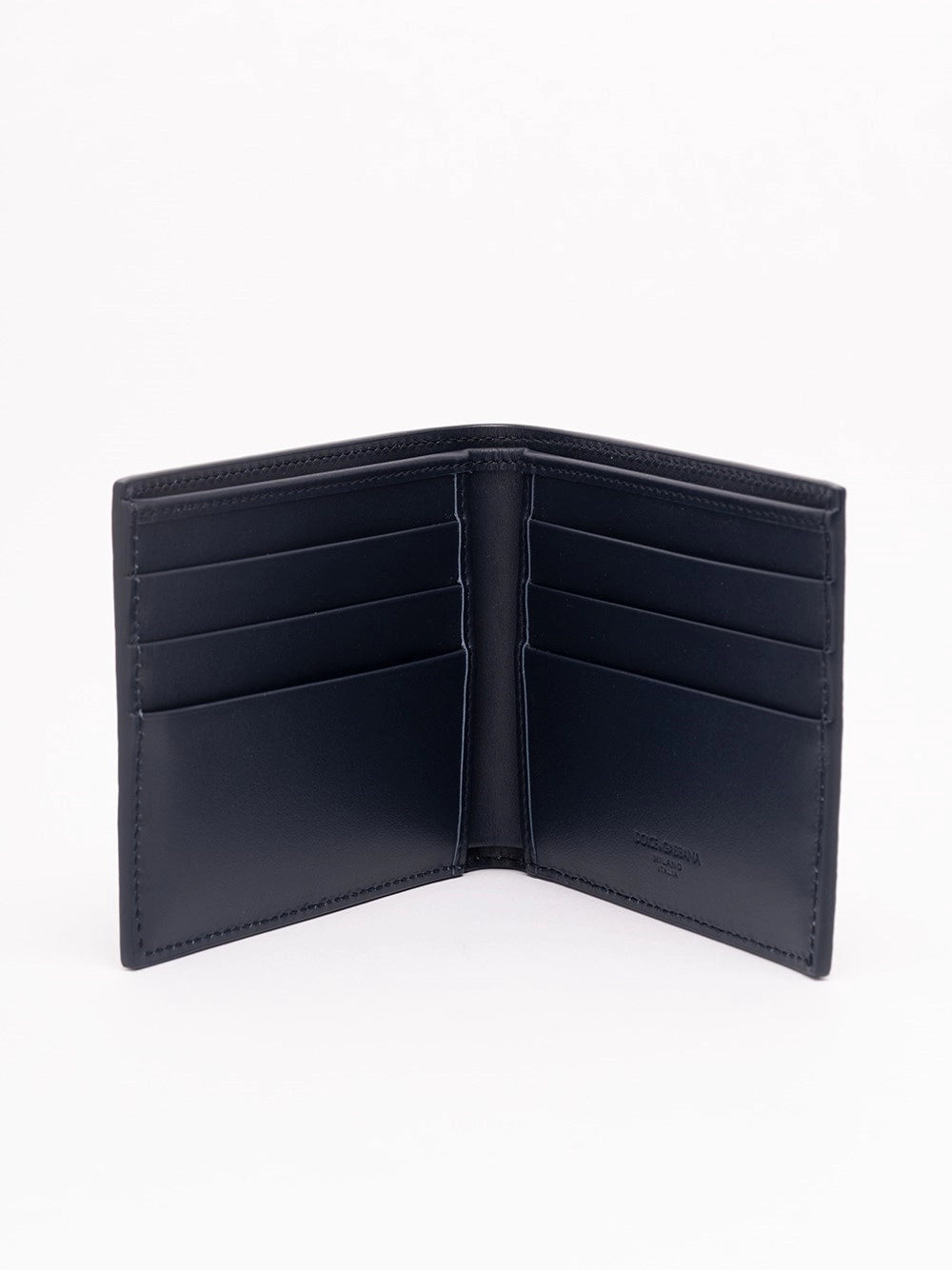 Dolce & Gabbana Men Calfskin Wallet With Logo