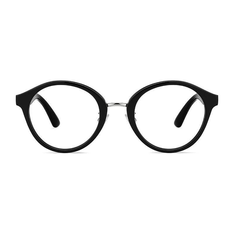 Jimmy Choo Eyeglasses Round Full Rim, Havana with Glitter Frame and Clear Demo Lens Lens JC197/F0OCY00