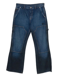 Off White Men `Gothic Ow` Flare Carpenter Jeans
