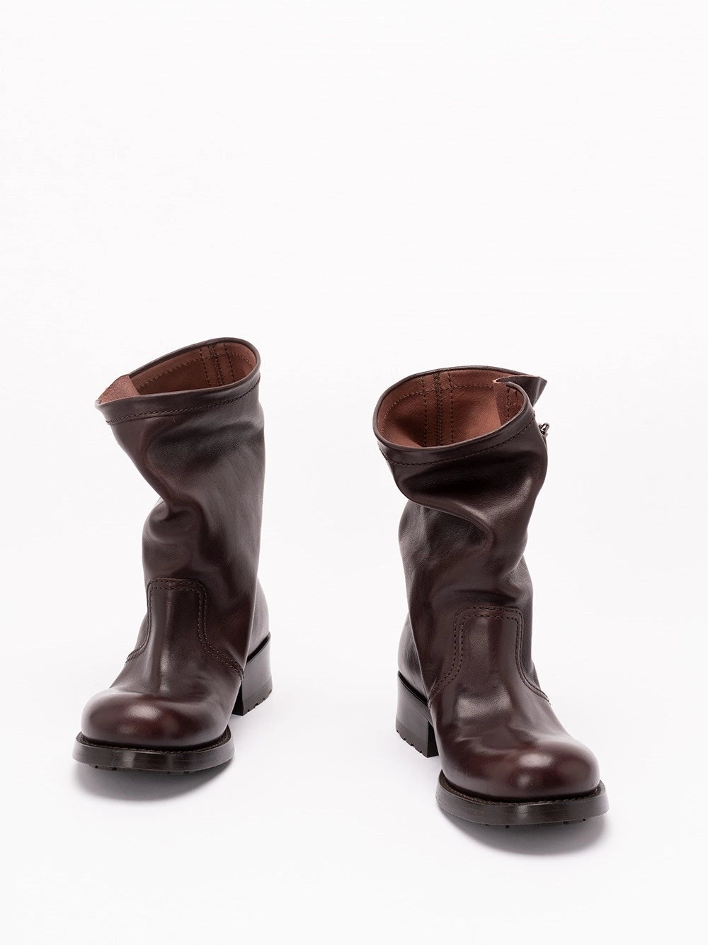 Prada Prada Women Leather Mid-Calf Boots