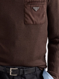 Prada Men Sweater With Re-Nylon Detail