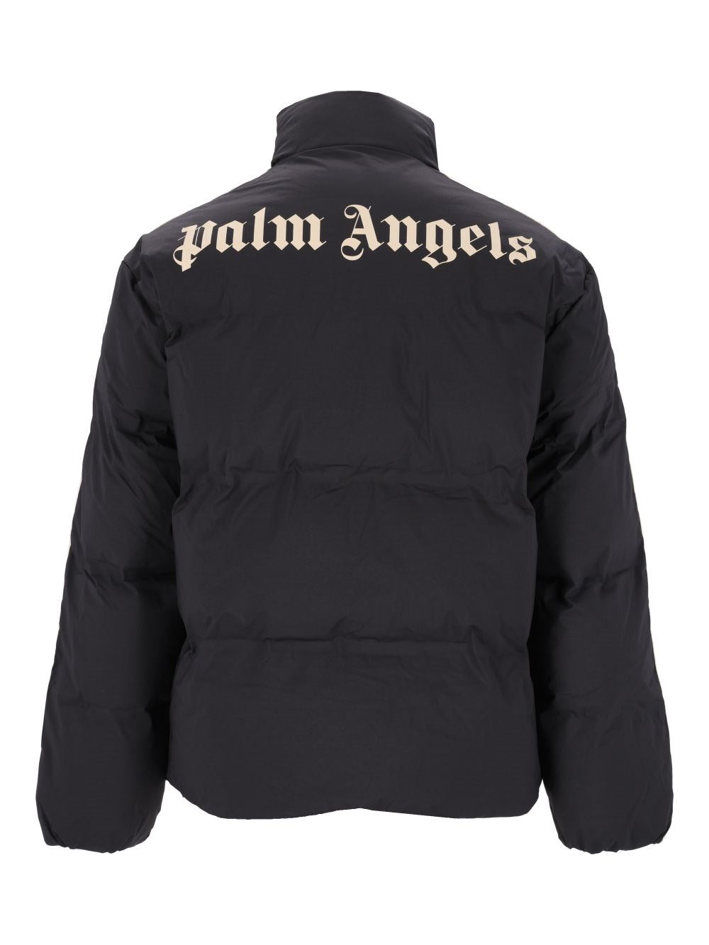 Palm Angels Men Track Padded Jacket With Contrast Stripes