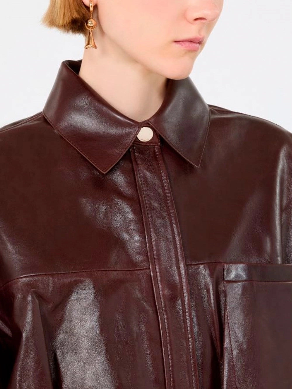 Sportmax Women `Liuti` Leather Jacket