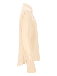 Fendi Women Parchment-Colored Georgette Shirt