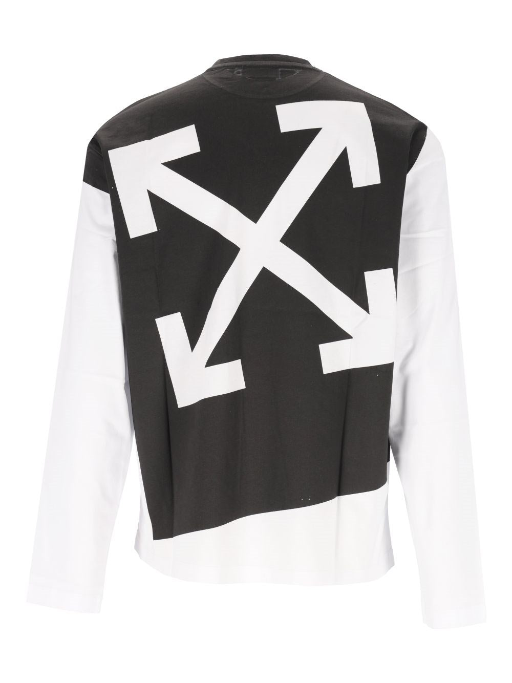 Off-white Off-White Men Negative Arrow Cotton Long-Sleeve T-Shirt
