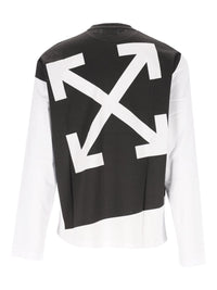 Off-white Off-White Men Negative Arrow Cotton Long-Sleeve T-Shirt