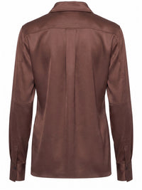 Brunello cucinelli Brunello Cucinelli Women Satin Shirt With Monili
