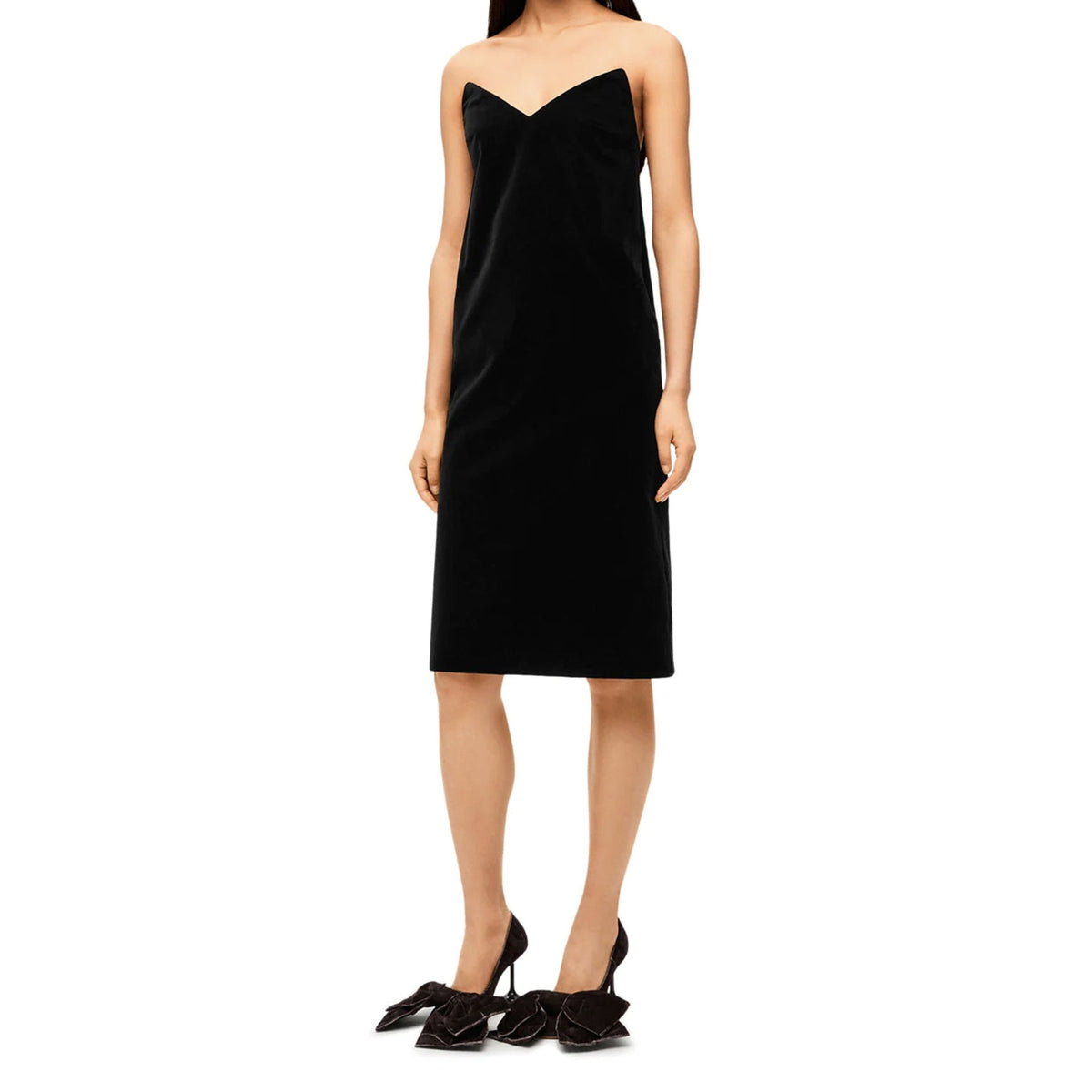 Loewe Bustier Velvet Dress Women