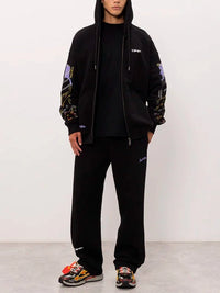 Off White Men `Archigeography Arrow Skate` Zip Hoodie
